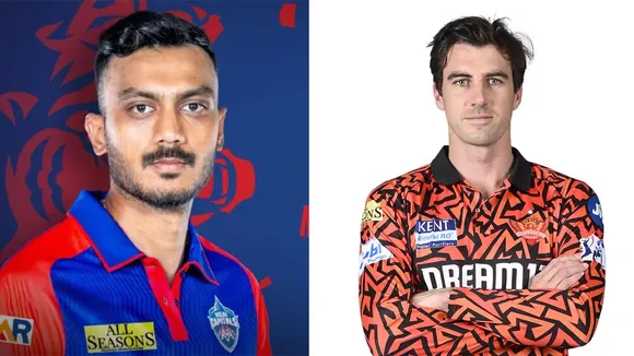 Axar patel (L), Pat Cummins (R)