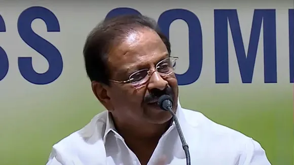 KPCC president K Sudhakaran image