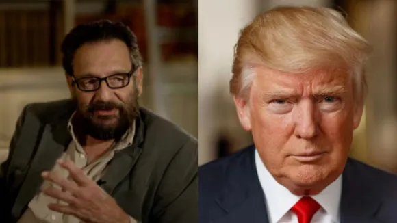 Shekhar Kapur (L), Donald J Trump (R)