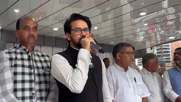 Former Union minister and BJP leader Anurag Thakur in Hamirpur