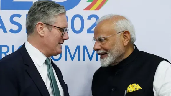 PM Modi with Keir Starmer