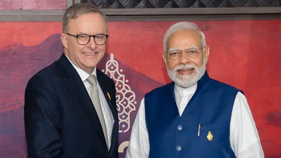 Anthony Anbanese with PM Narendra Modi