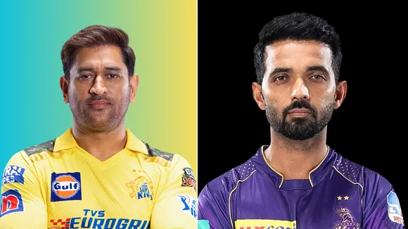 MS Dhoni (L), Ajinkay Rahane (R)