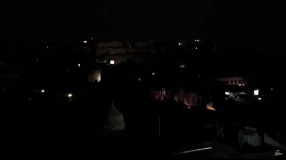 A residential area during blackout in view of the ongoing military conflict between India and Pakistan in Jaisalmer of Rajasthan on Friday, May 9, 2025. 