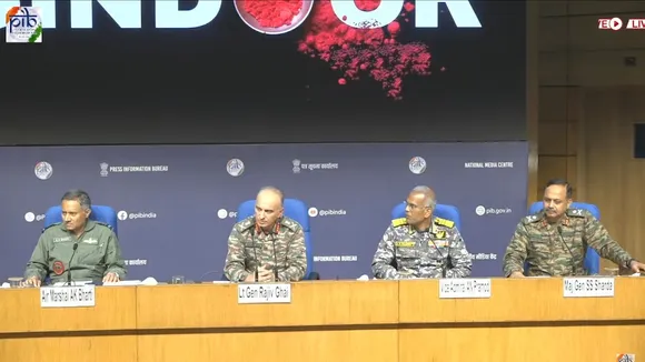 Indian armed forces held a press conference on Sunday, May 11, 2025.