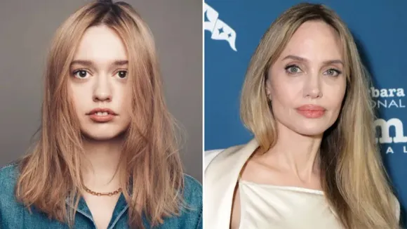 Aimee Lou Wood (L), Angelina Jolie (R)