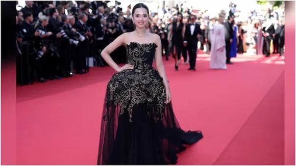 Nitanshi Goel red carpet debut at Cannes