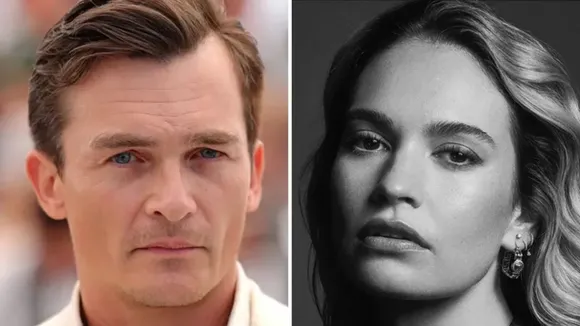 Rupert Friend (L), Lily James (R)