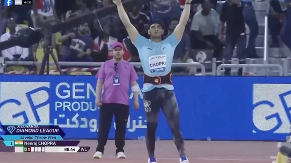 Neeraj Chopra joins the 90M club with a throw of 90.23 at the Doha Diamond League on Friday, May 16, 2025.