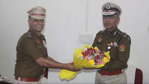 Senior IPS officer Anurag (right)