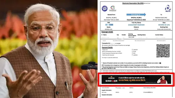 Operation Sindoor Railway Ticket