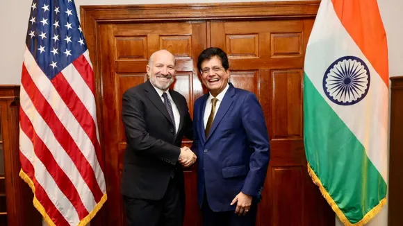 Piyush Goyal Howard Lutnick 