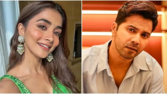 Pooja Hegde (L), Varun Dhawan (R)