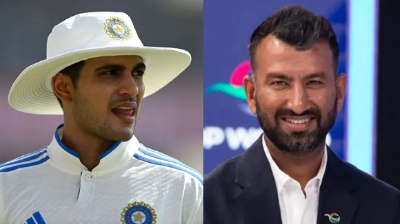 Shubman Gill (L), Cheteshwar Pujara (R)