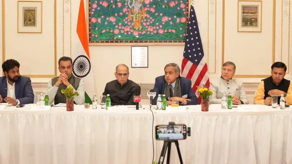 A multi-party delegation including Congress MP Shashi Tharoor, Shiv Sena MP Milind Deora, former diplomat Taranjit Sandhu and others engage with prominent think tanks, academic leaders, and media in New York.