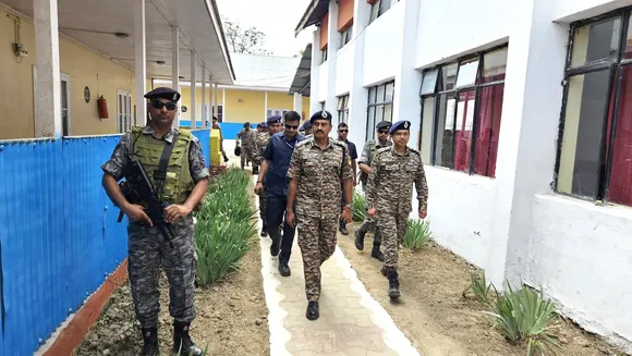 CRPF Director General G P Singh visits Charar-e-Sharief, Srinagar, on Tuesday, May 27, 2025.