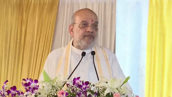 Amit Shah adressing rally