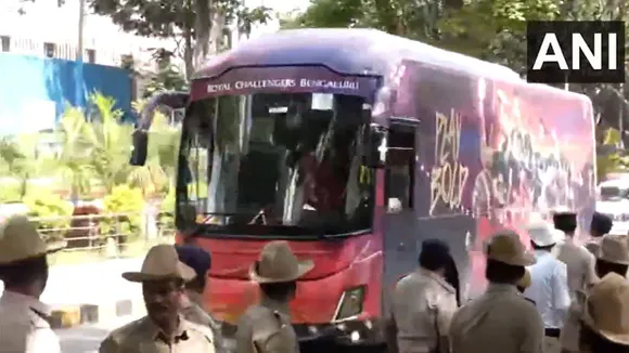 RCB arrives in Bengaluru