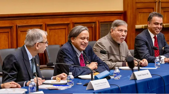 A multiparty delegation led by Congress MP Shashi Tharoor, meets with senior members of the US Senate Foreign Relations Committee and the Senate Intelligence Committee in Washington, DC, USA. 