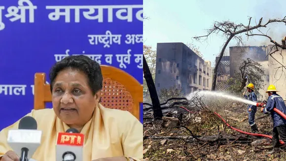 Mayawati on plane crash