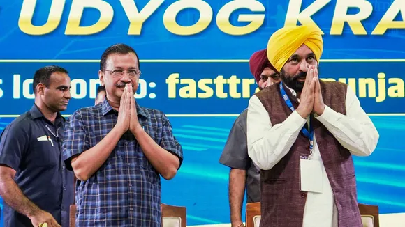 Arvind Kejriwal Bhagwant Mann Punjab AAP
