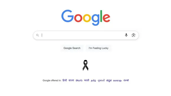  Google black ribbon Air India Plane Crash