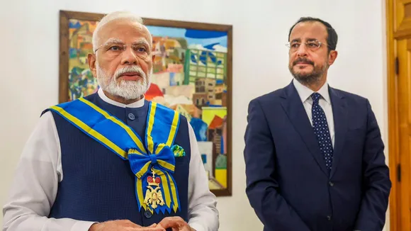 Narendra Modi Nikos Christodoulides Cyprus Honour