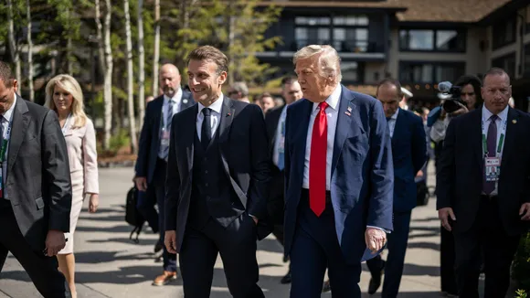 Donald Trump Emmanuel Macron G7 Summit
