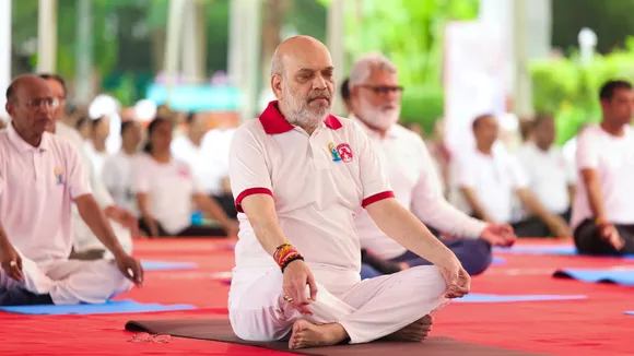 Amit Shah International Yoga Day 2025