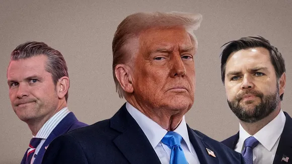 Pete Hegseth, Donald Trump and JD Vance