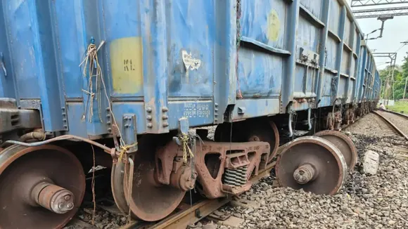 Goods train derail in Odisha