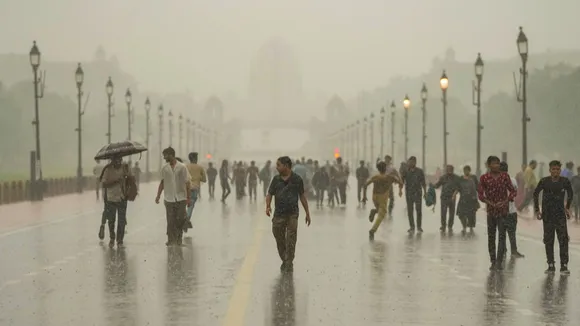 India Gate Delhi Rains Delhi Monsoon