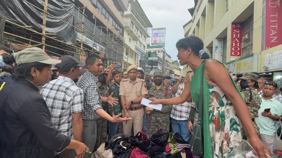 Shillong Hawker Eviction Drive Shillong Market