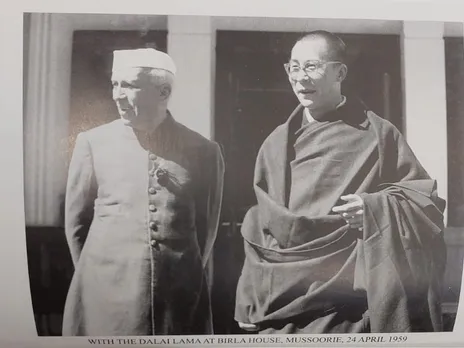Pandit Jawaharlal Nehru with Dalai Lama in 1959