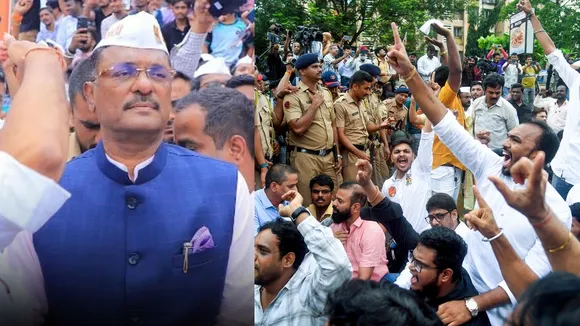 Pratap Sarnaik MNS Protest