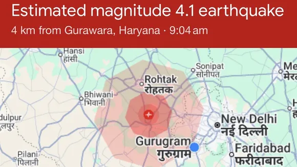 earthquake jhajjar rohtak delhi