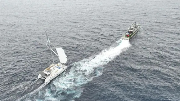 Indian Coast Guard US Yacht in Andaman