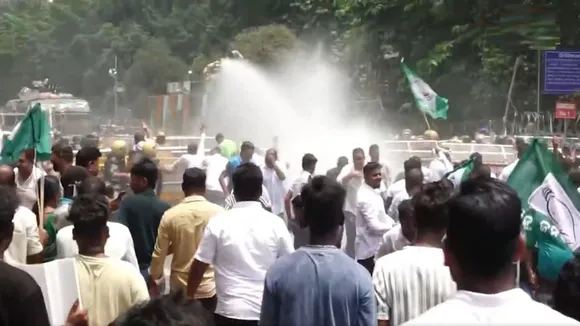 Odisha Secretariat BJD Protest