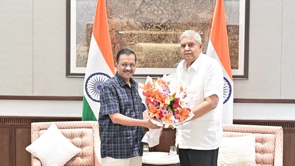 Arvind Kejriwal and Jagdeep Dhankhar