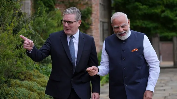 Narendra Modi Keir Starmer Chequers