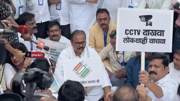 Maharashtra Congress Harshwardhan Sapkal Protest