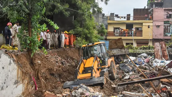 Jaitpur Wall Collapse Delhi Wall Collapse
