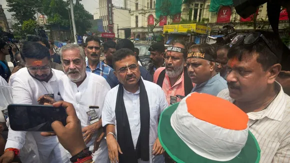 Suvendu Adhikari RG kar Protest