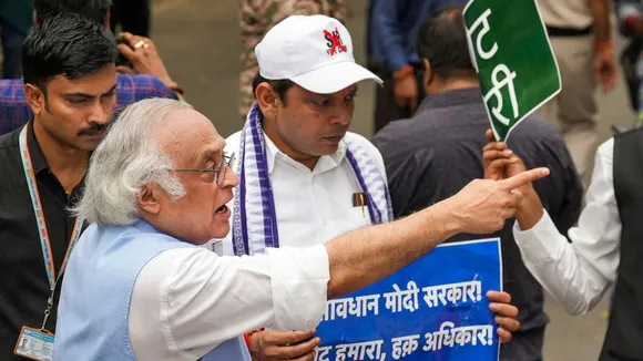 Jairam Ramesh Opposition Protest
