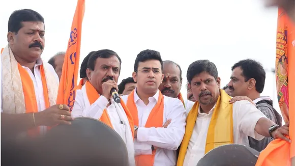 BJP Dharmasthala Yatra Tejasvi Surya