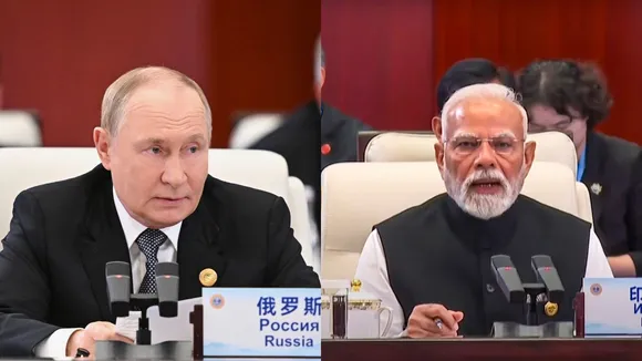 Narendra Modi Vladimir Putin India Russia SCO Summit