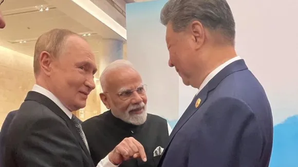 Vladimir Putin, Narendra Modi and Xi Jinping