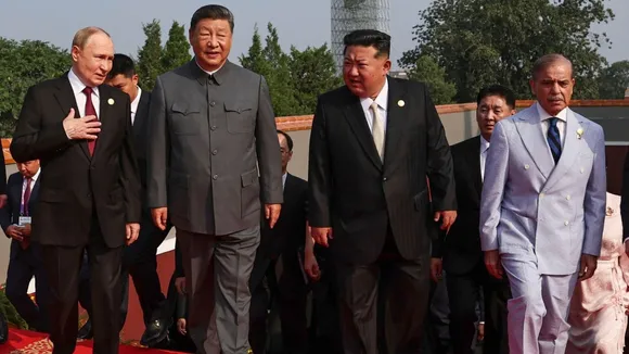 Xi Jinping Vladimir Putin China Military Parade