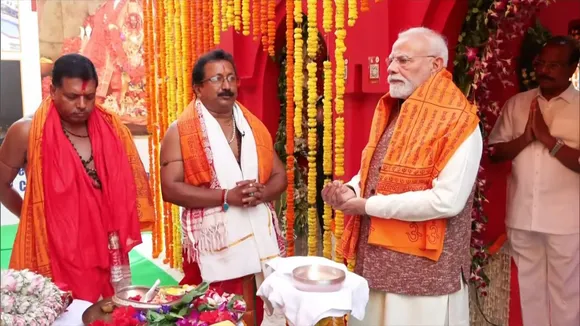 Narendra Modi Tripureswari Temple Tripura Sundari Temple