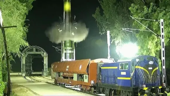 India Tests Agni-Prime Missile from Rail